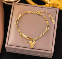 Heart Charm Bracelet