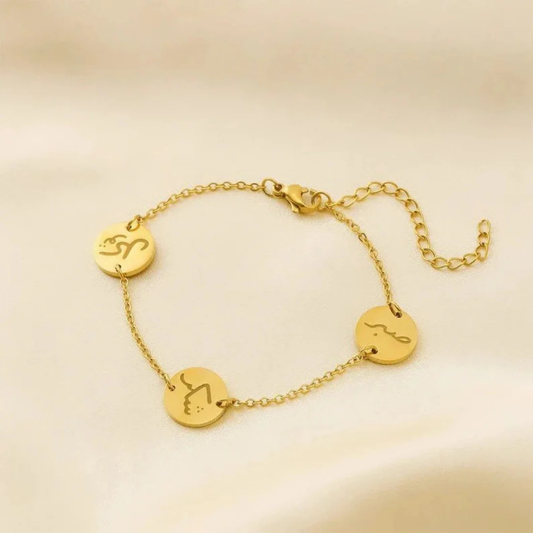 Sabar - Tawakkal - Shukar Stainless Steel trendy bracelet