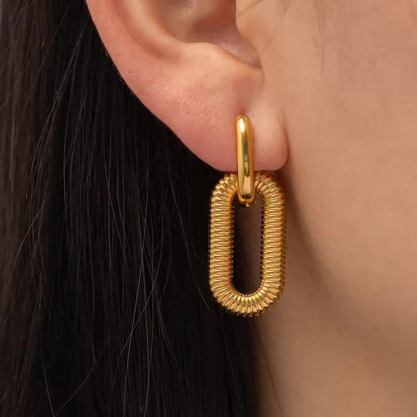 Twin Gold Hoops