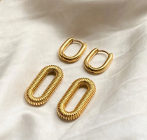 Twin Gold Hoops