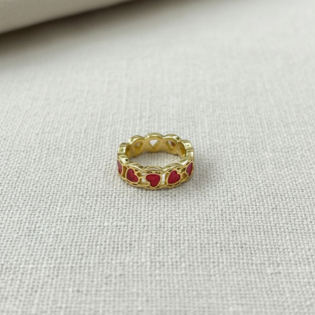 Ruby Red Heart Ring