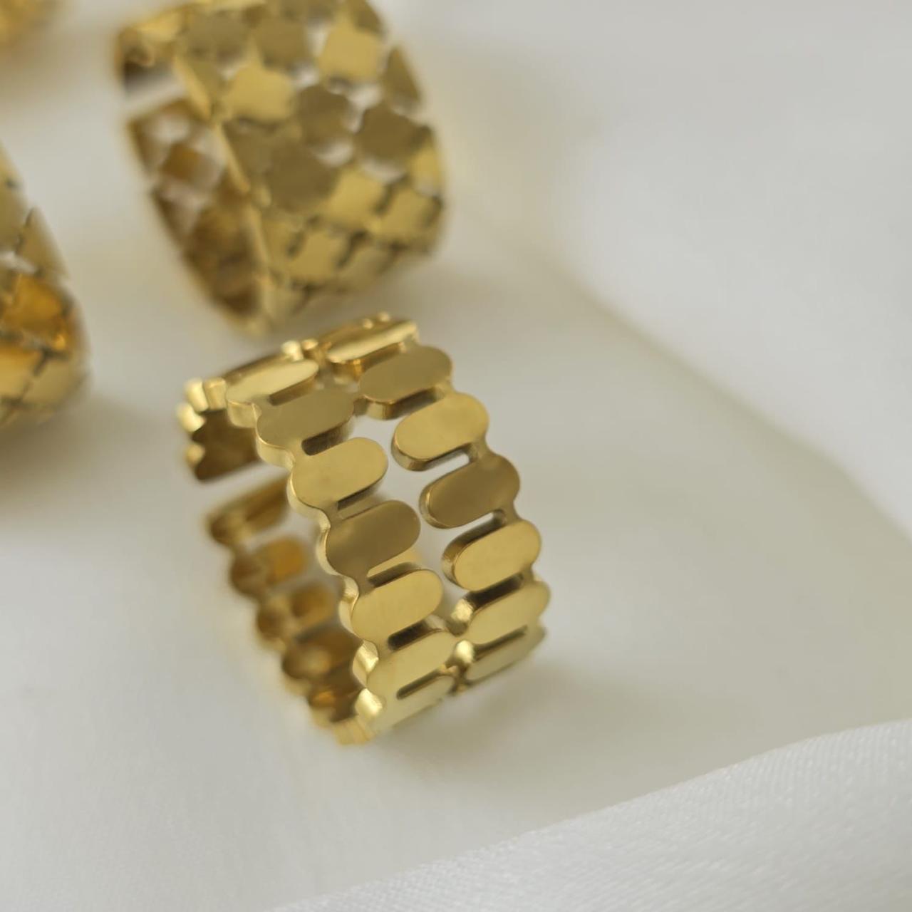 2 Layered chunky Ring (Adjustable)