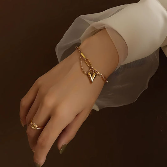 Heart Charm Bracelet